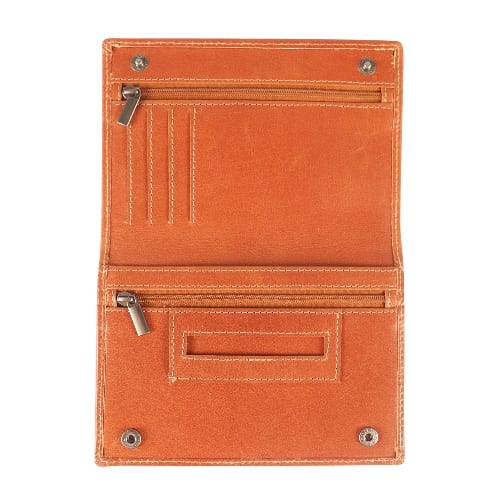 Feinschnitt-Tasche ALPENLEDER Sepp Leder cognac 16 x 11 cm 34912