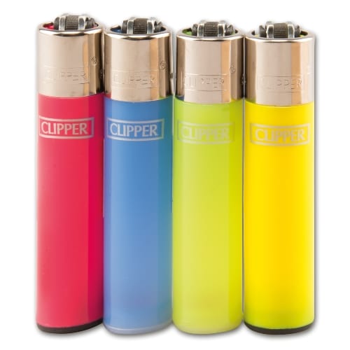 Einwegfeuerzeug Stein CLIPPER Solid Branded Steller mit 48 Stueck 98624