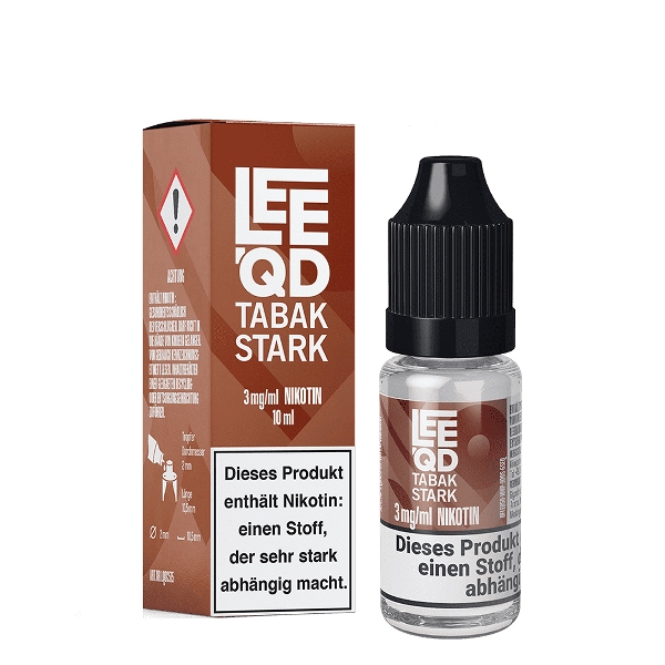 E-Liquid LEEQD Tabak stark 3mg 50 PG / 50 VG 17891