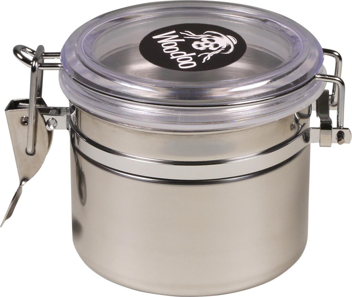 Woodoo Vorratsdose Edelstahl, transp.Deckel, luftdicht sc 447161