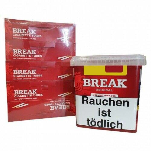 1 x Eimer BREAK Red 195 Gramm & 1000 Break Hülsen SW13184