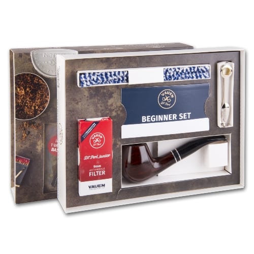 Pfeife VAUEN Basic Beginner Set rot-braun glatt 36662