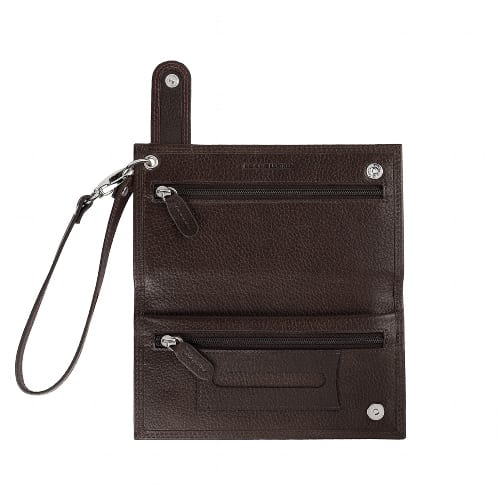 Feinschnitt-Tasche ZIPPO Leder Mocca 8,6 x 16,5 x 2,5 cm 2006029 45777