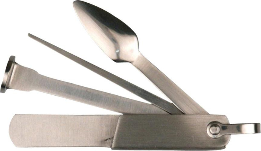 Pfeifenbesteck Chrom satiniert / 4tlg 490051