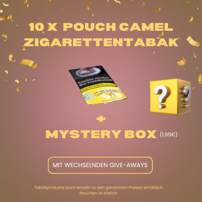 Aktion: 1 x Camel Tabak Produkt + 1 x Mystery Box