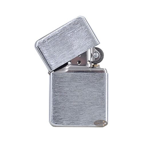 Feuerzeug Sturm Benzin aus Chrom gebürstet in silber matt SW31455