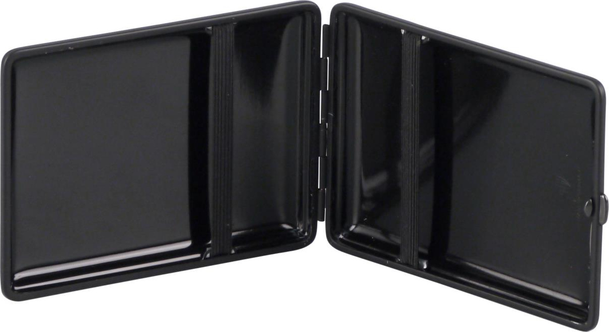 Zigtt.-Etui v.H. Leder Carbonoptik schw.Rahmen schwarz 100mm 612962