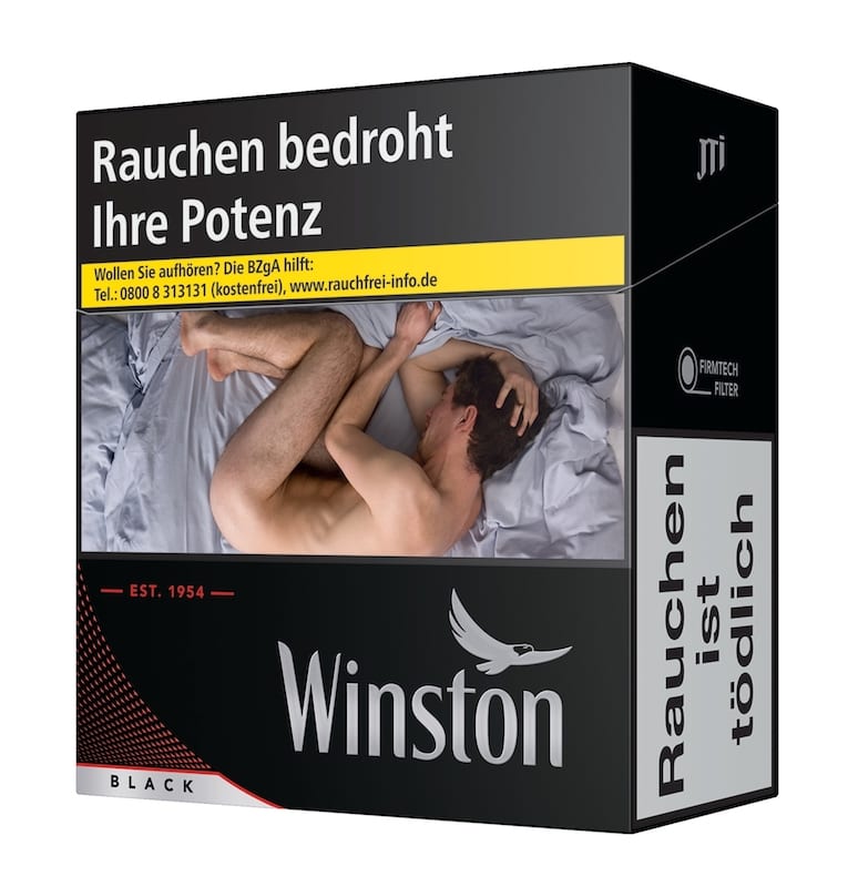 WINSTON Zigaretten Black 4XL (5x39) SW32762