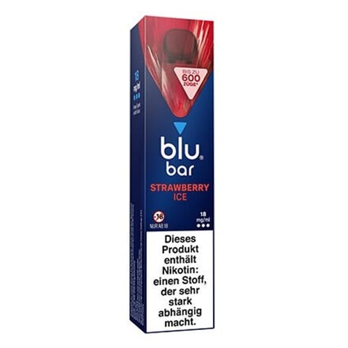 E-Zigarette BLU BAR 1000 Einweg Strawberry Ice 18 mg SW17696