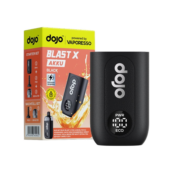 E-Zigarette Akkuträger DOJO Blast X 1000mAh Black