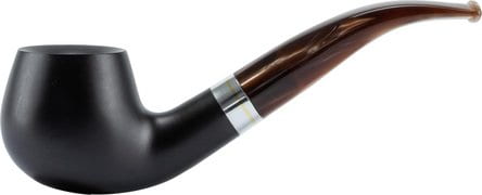 Pfeife Cesare Barontini "Elevato" schwarz matt, Ring  Acryl 440535