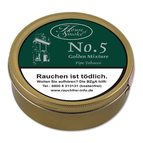 Pfeifentabak House of Smoke No.5 Golden Mixture 50 Gramm 61512
