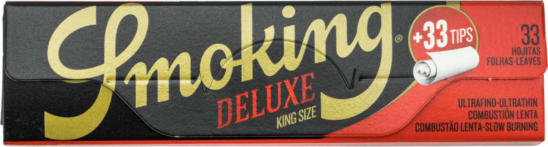 SMOKING KINGSIZE DE LUXE Extra Fine Zigtt.-Papier+Tips(je24) 16332