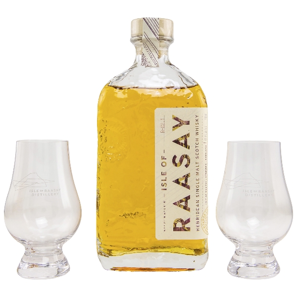 ISLE OF RAASAY Batch R-02.1 46,4% Vol. Geschenkset mit 2 Gläsern 30755