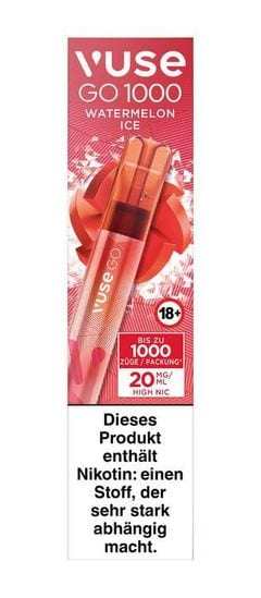 Einweg eZigarette Vuse GO Watermelon Ice 20mg bis zu 1000 Puffs 40203