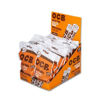 Display OCB Activ'Tips Extra Slim Unbleached 6mm ( 1000 Filter ) SW16707