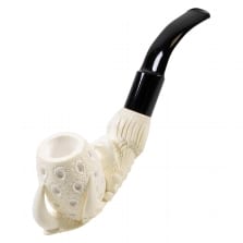 Meerschaumpfeife Block Kralle graviert 37499