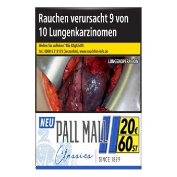 PALL MALL Classics Blue Hercules Zigaretten 3x60 Stück – 20,00 €