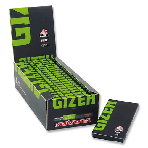 DISPLAY 20 Heftchen à 100 Blättchen Zigarettenpapier Gizeh Fine Magnet SW12372