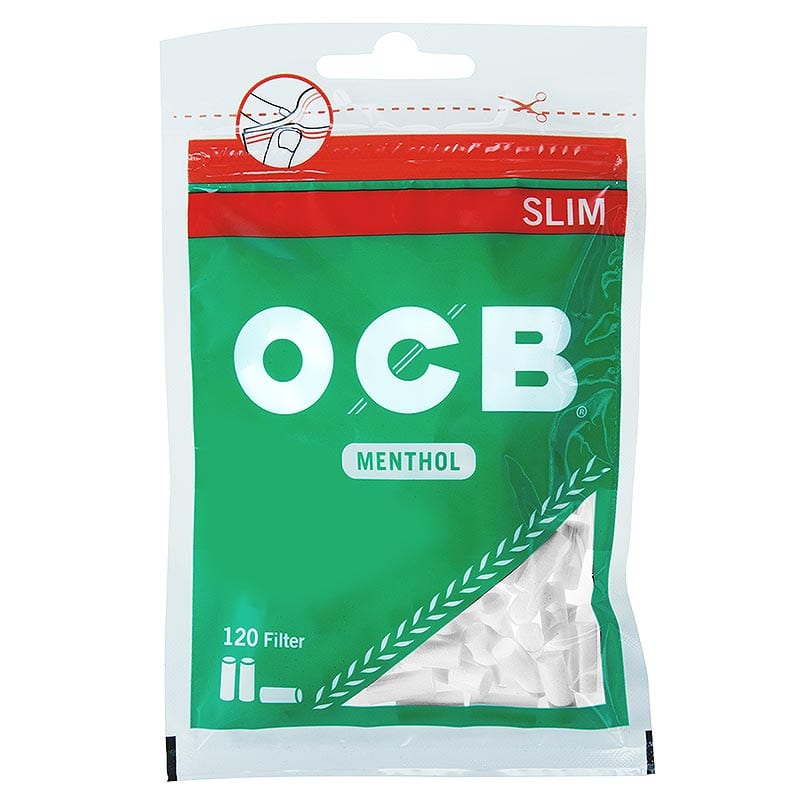 Zigarettenfilter OCB Slim Menthol 1 Beutel à 120 Drehfilter SW10140