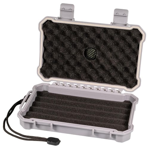 Humidor PASSATORE Cigar Case Acryl grau H5xB23,5 xT15 cm 5 Cigarren 36827