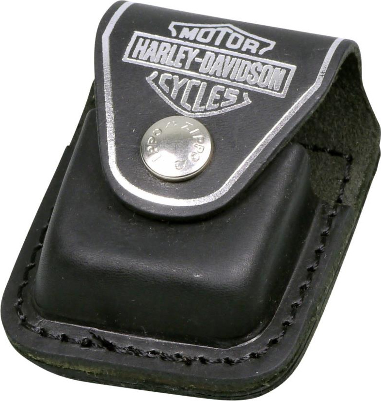 ZIPPO Ledertäschen "H.D." schwarz/Schlaufe 60001255 10479