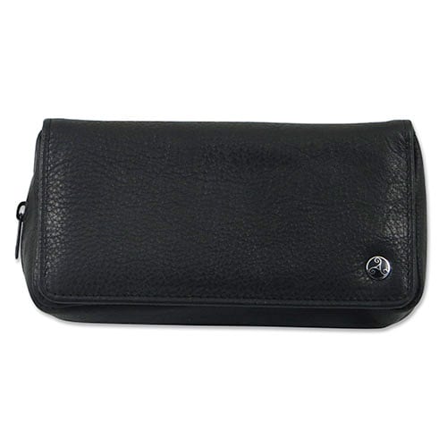 Tabakbeutel mit Pfeifentasche Rattray's für eine Pfeife aus Nappaleder glatt in schwarz 93233