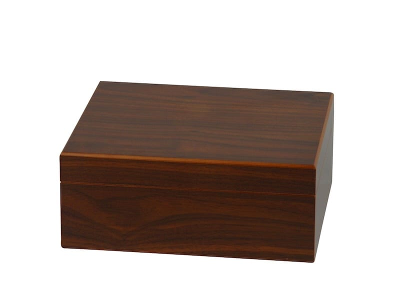 Humidor Walnut Dekor dunkel fuer ca. 25 Zigarren 561276