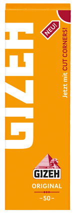 5 Heftchen à 50 Blättchen Zigarettenpapier Gizeh Gelb SW10073