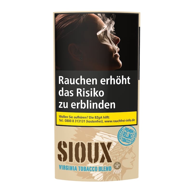 Zigarettentabak SIOUX Virginia Blue Tabak 30 Gramm Pouch SW13106