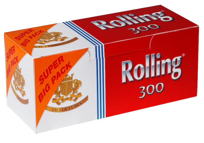 Rolling Super Big Zigarettenhülsen 300 Stück Filterhülsen King Size SW12887