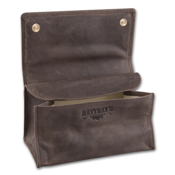 Tabak-Stellbeutel Leder RATTRAY´S Peat TP3 braun mit Kautschukfutter 46777