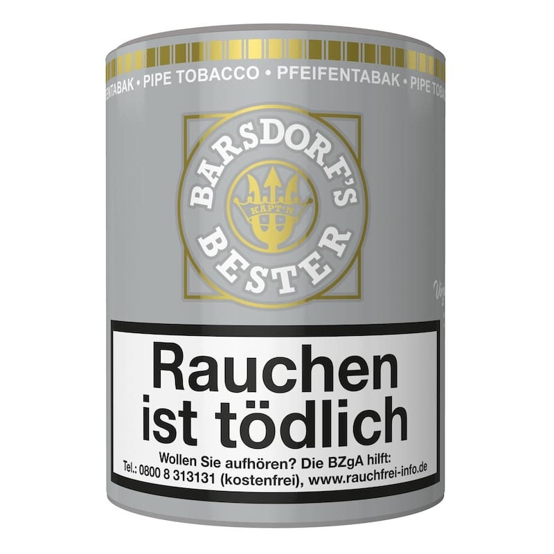 Pfeifentabak Käpt'n Barsdorf Bester Bright Virginia 160 Gramm SW11255