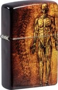 ZIPPO Tumbled Brass 540 Fusion "Anatomy" 60007241 259693