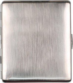 Zigarettenetui Metall nickel gebürstet  9er 600055