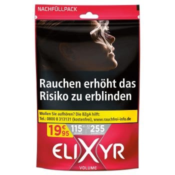 Beutel Elixyr Red Zigarettentabak Volumem 105 Gramm SW16470