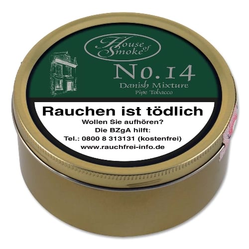 Pfeifentabak House of Smoke No.14 Danish Mixture 100 Gramm 74561