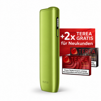 IQOS ILUMA i ONE Leaf Green + 2x TEREA Bold Gratis bei Registrierung