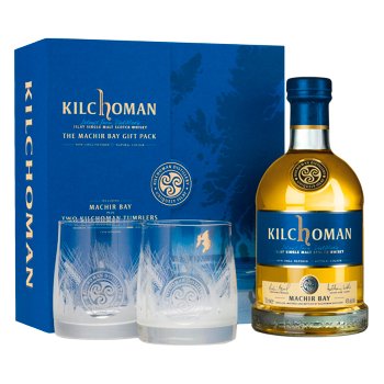 KILCHOMAN Machir Bay 46 % Vol. Geschenkset mit 2 Glaesern