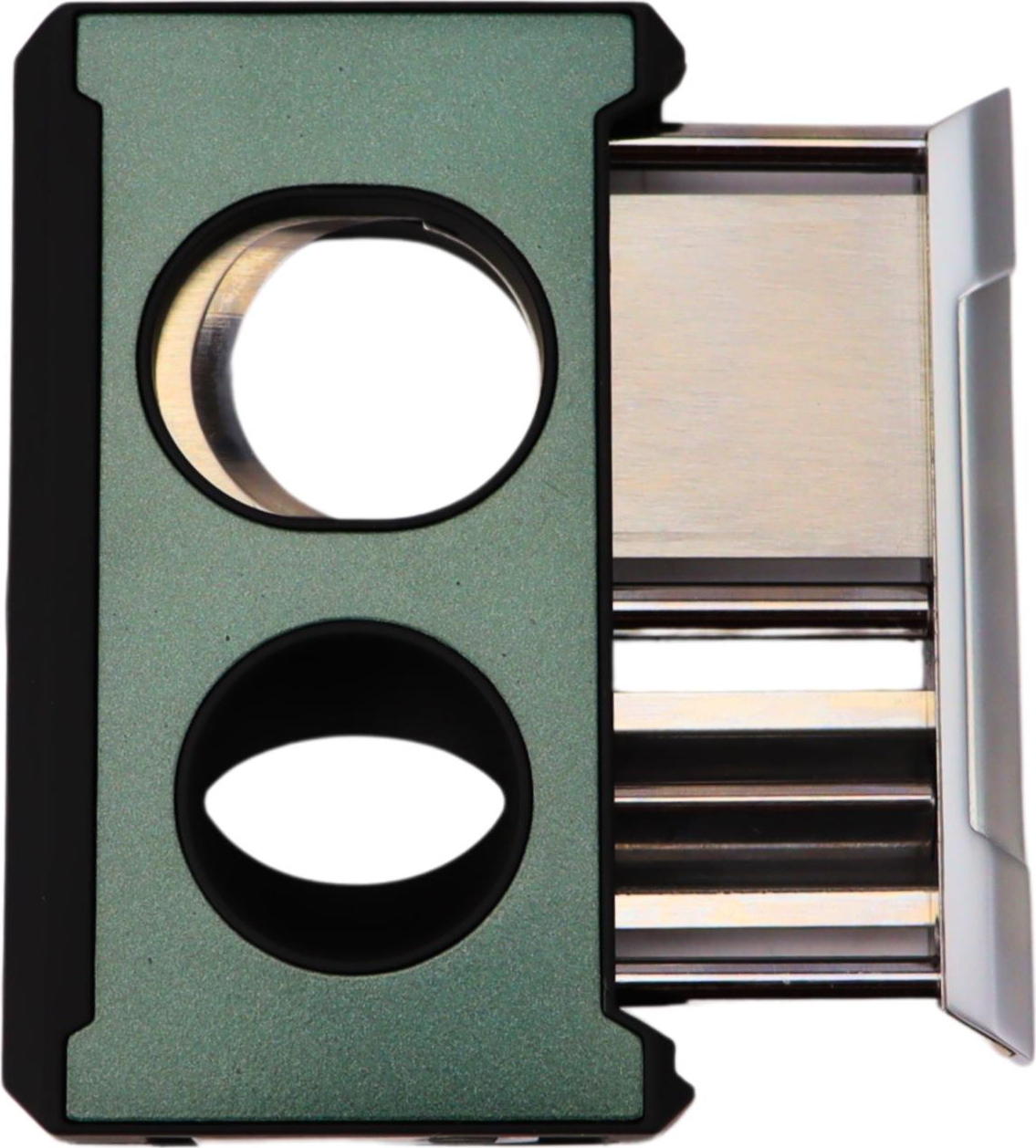 PASSATORE Zigarrenabschneider Kerb-u.Flachschnitt grün met. 593606