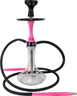 SHISTAR Shisha "Agadir" transparent/pink  2er/56cm 446191