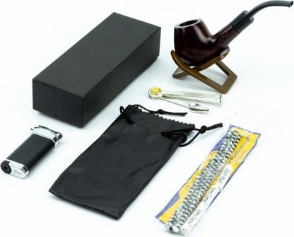 Pfeifen-Einsteigerset Pfeife "Mr.Pipe" Redwood braun matt 409251