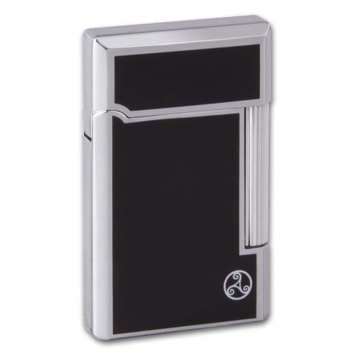 Pfeifenfeuerzeug Stein RATTRAY'S Bel chrom/Lack schwarz Schraegflamme 46739