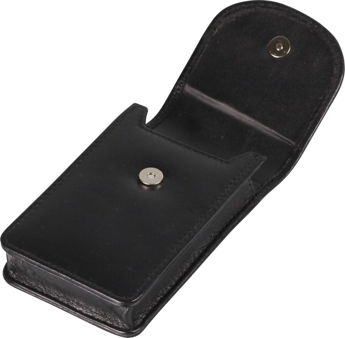 Zigaretten-Packungsetui Leder schwarz Slim  100mm 617711