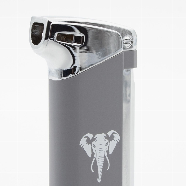 Pfeifenfeuerzeug Piezo WHITE ELEPHANT Pro-Bo grau 81876