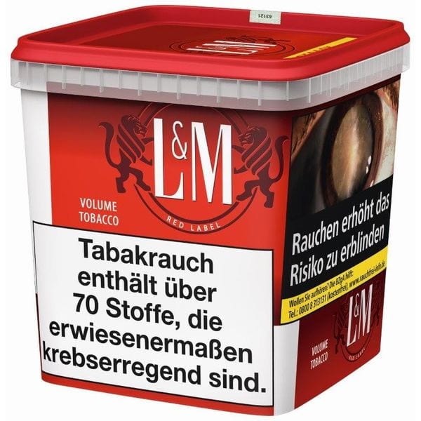 L&M Volume Tobacco Red Zigarettentabak Mega Box 185 Gramm SW11130