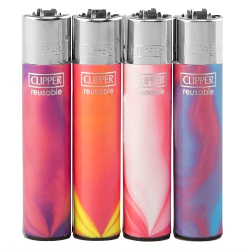 Einwegfeuerzeug Stein CLIPPER Pink Nebula / Steller mit 48 Stueck 65506