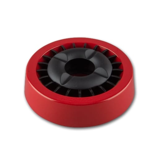 Aschenbecher mit Sterneinsatz aus Metall beschichtet in rot schwarz 98822