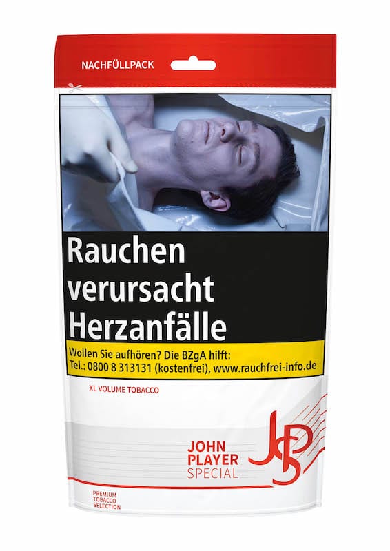 Beutel JPS Red Zigarettentabak XL Volume Tobacco 80 Gramm SW11819
