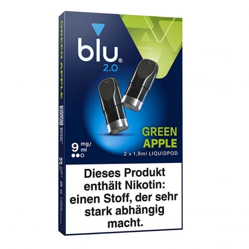 E-Liquidpod BLU 2.0 Green Apple 9 mg 2 Pods SW1738940844
